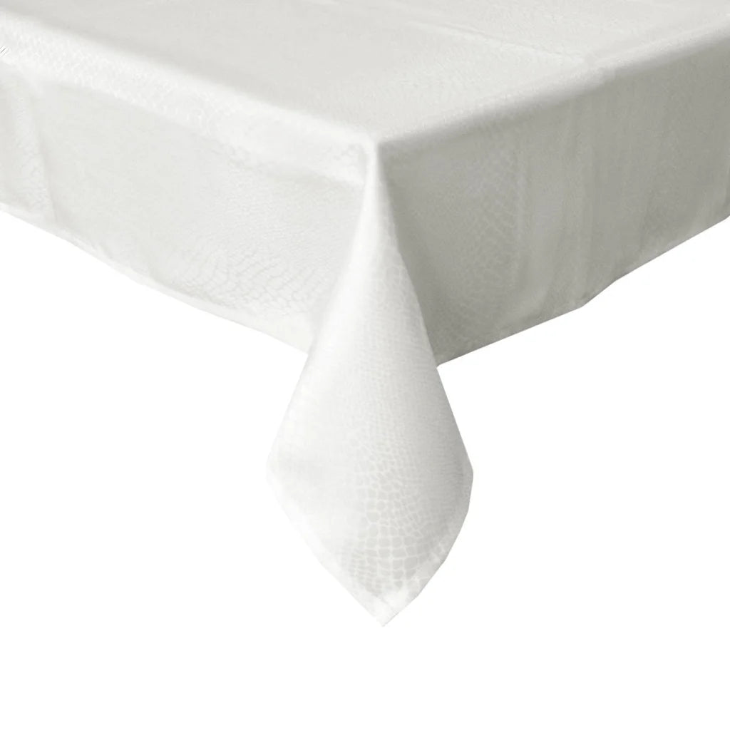 Komodo Jacquard Tablecloth Ivory 135 x 180 cm - Home &