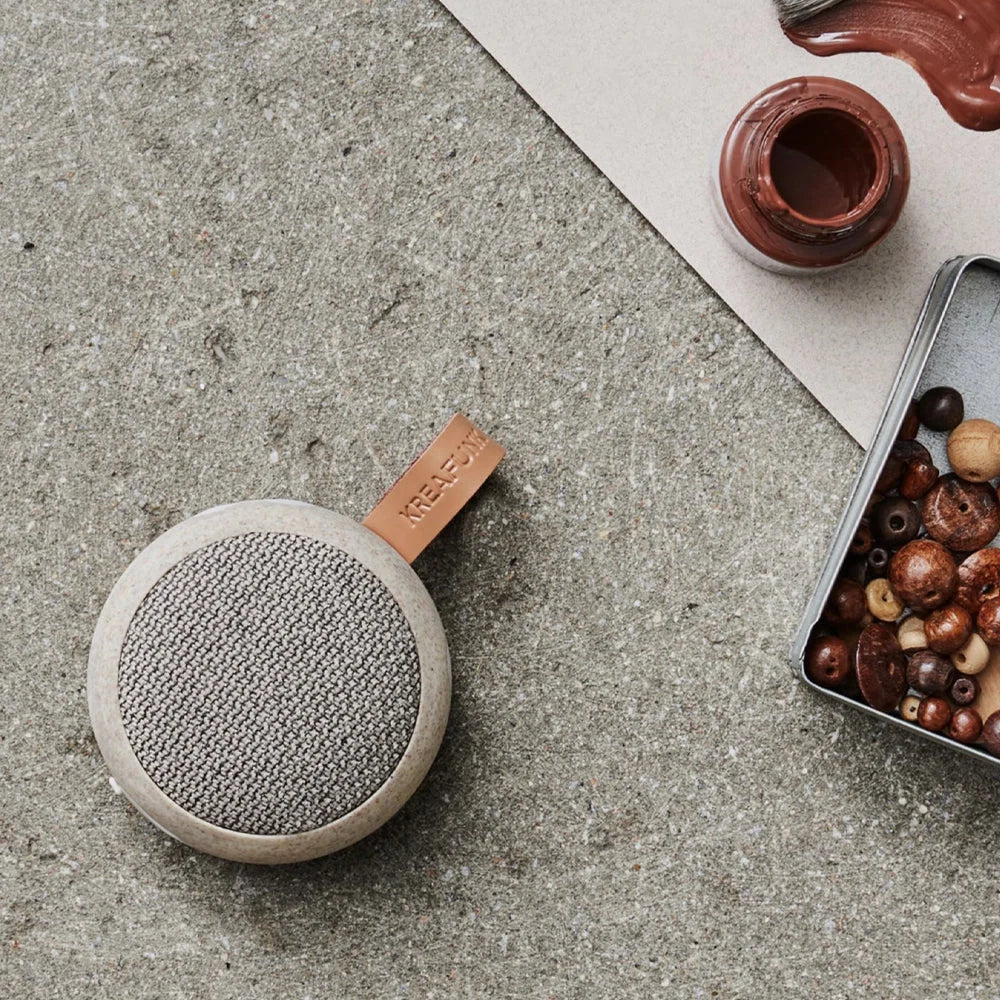 Kreafunk Ago 2 Fabric Bluetooth Speaker wheat audio video
