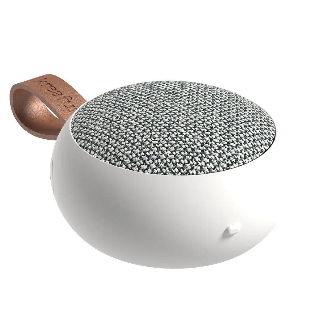Kreafunk Ago 2 Fabric Bluetooth Speaker - White - Audio &