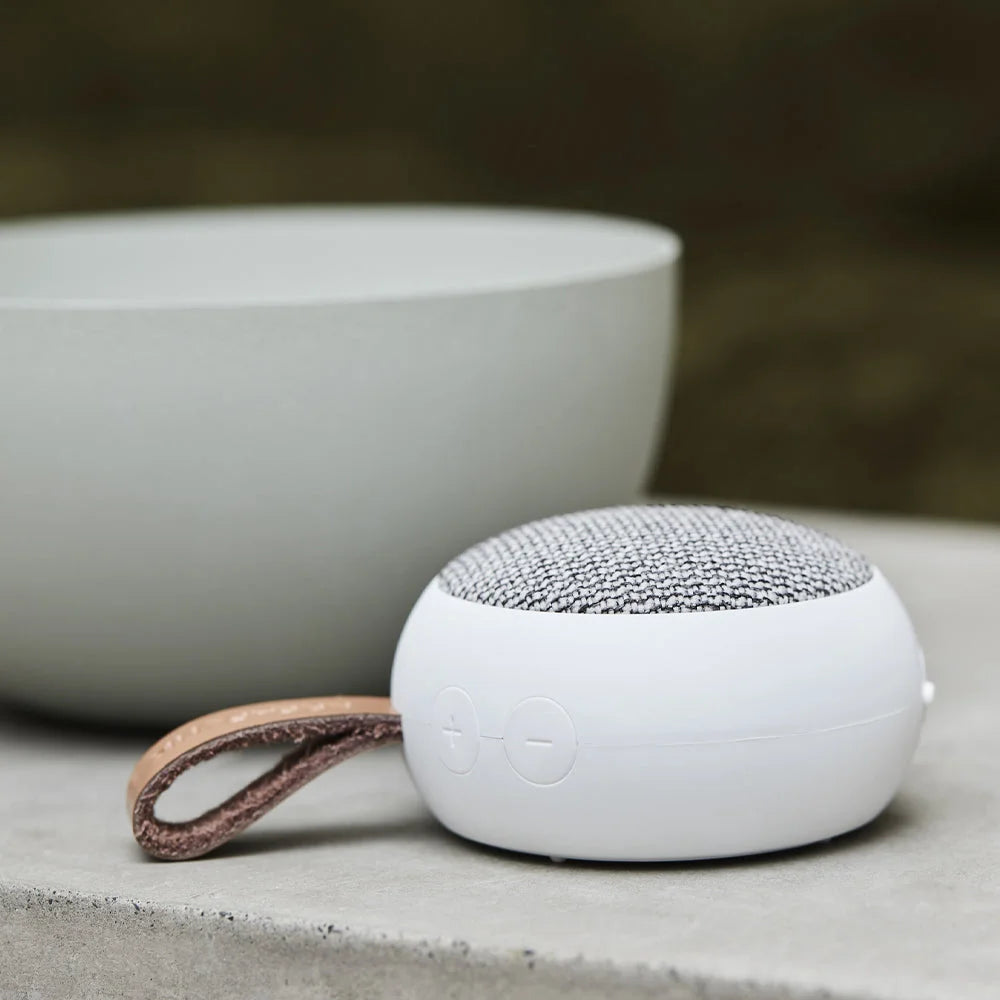 Kreafunk Ago 2 Fabric Bluetooth Speaker - White - Audio &