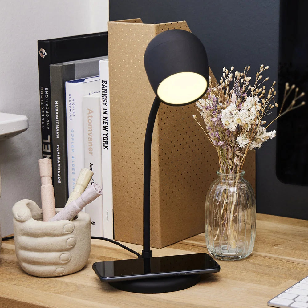 Kreafunk Ellie Lamp W/ Qi Charger And Bluetooth Speaker