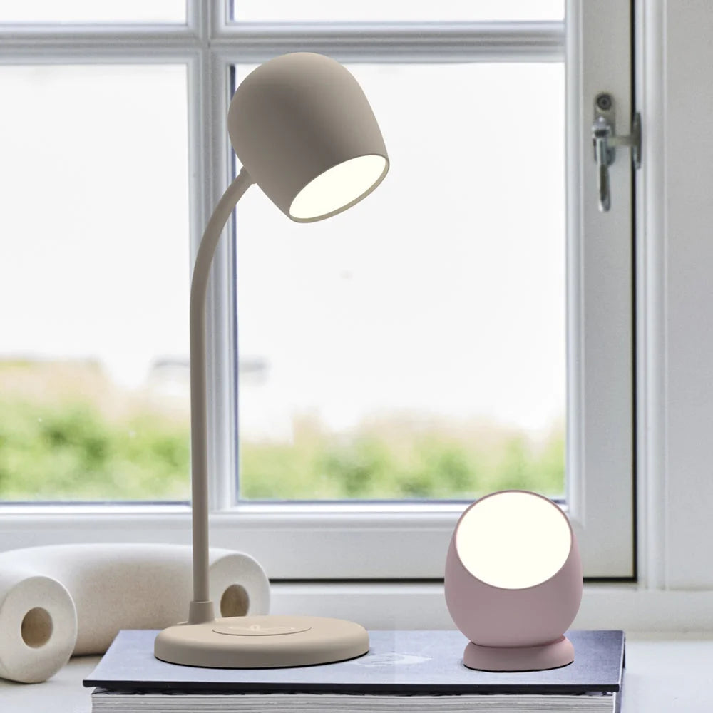Kreafunk Ellie Lamp W/ Qi Charger And Bluetooth Speaker
