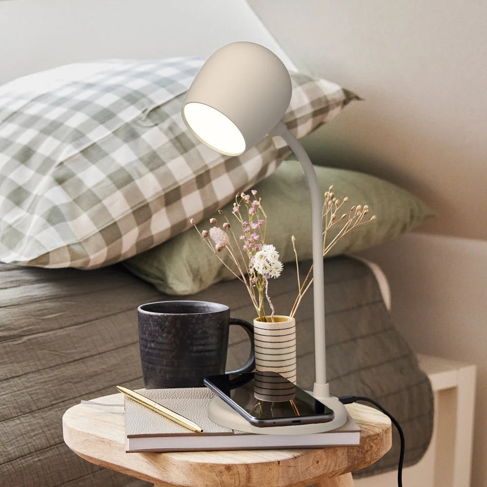 Kreafunk Ellie Lamp W/ Qi Charger And Bluetooth Speaker