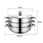 TOQUE Stainless Steel Steamer Meat Vegetable