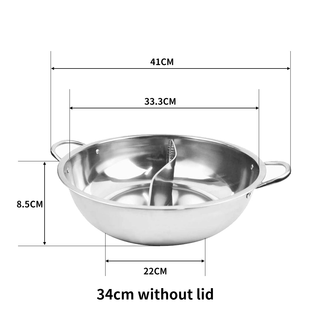 TOQUE 34cm Stainless Steel Twin Mandarin