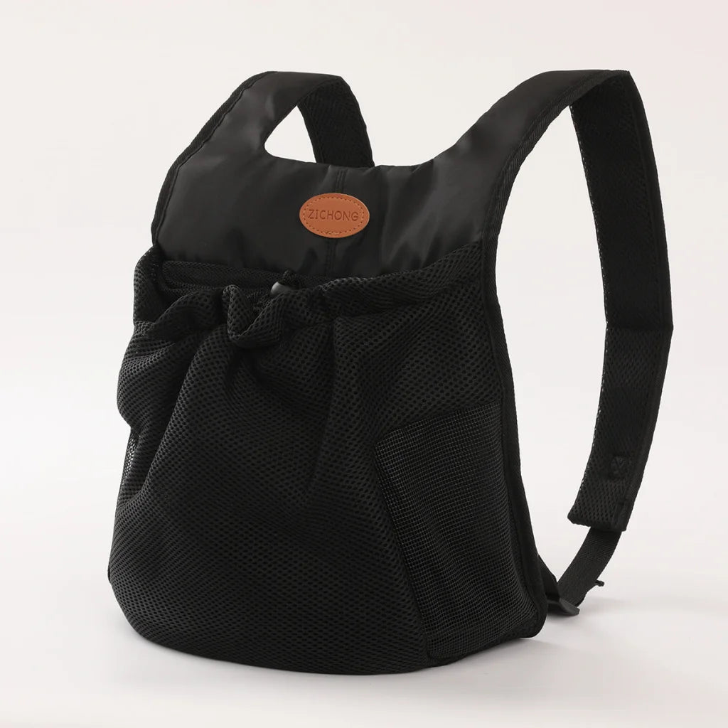 L Black Hands-Free Pet Carrier Backpack for Small Dogs &