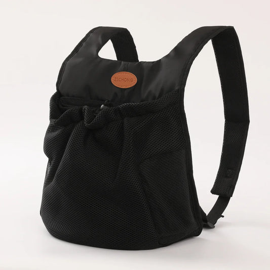 L Black Hands-Free Pet Carrier Backpack for Small Dogs &