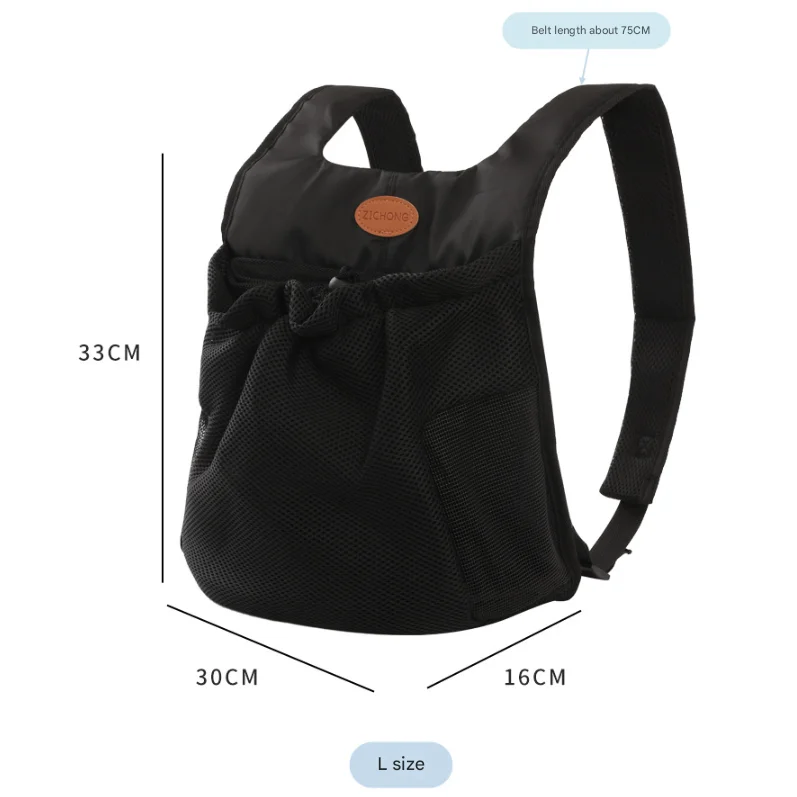L Blue Hands-Free Pet Carrier Backpack for Small Dogs &