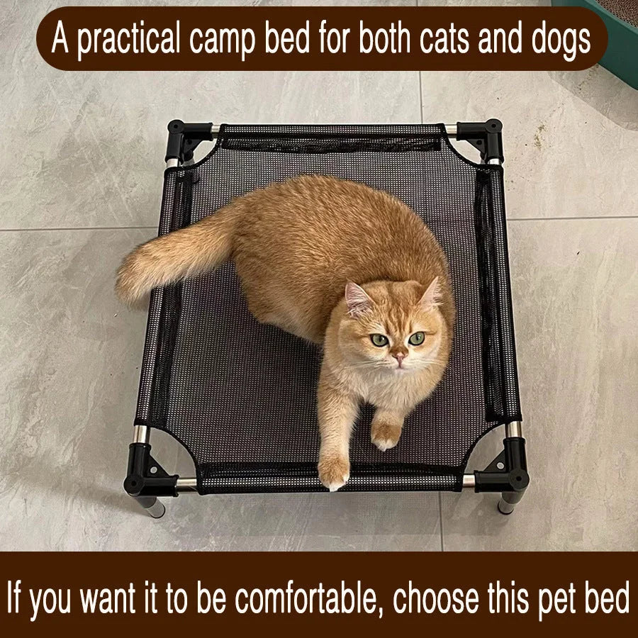L Breathable and Cooling Elevated Pet Bed - Perfect