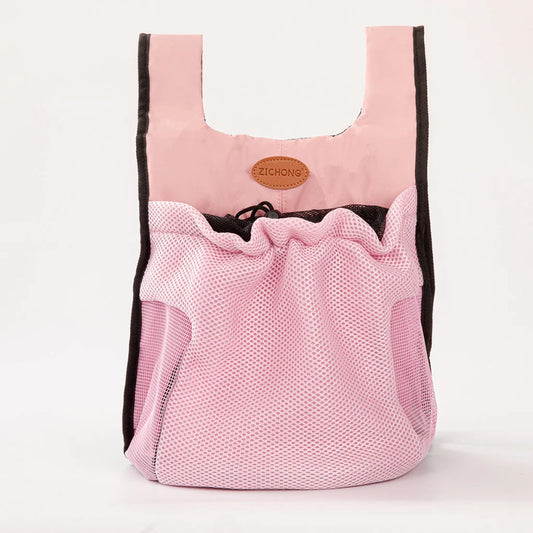 L Pink Hands-Free Pet Carrier Backpack for Small Dogs &