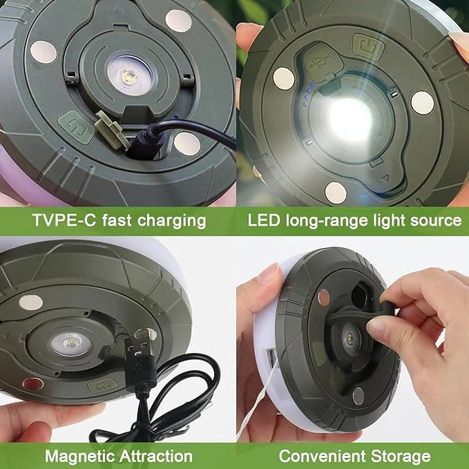 L828-10m LED Color Camping Light with Tape Measure &