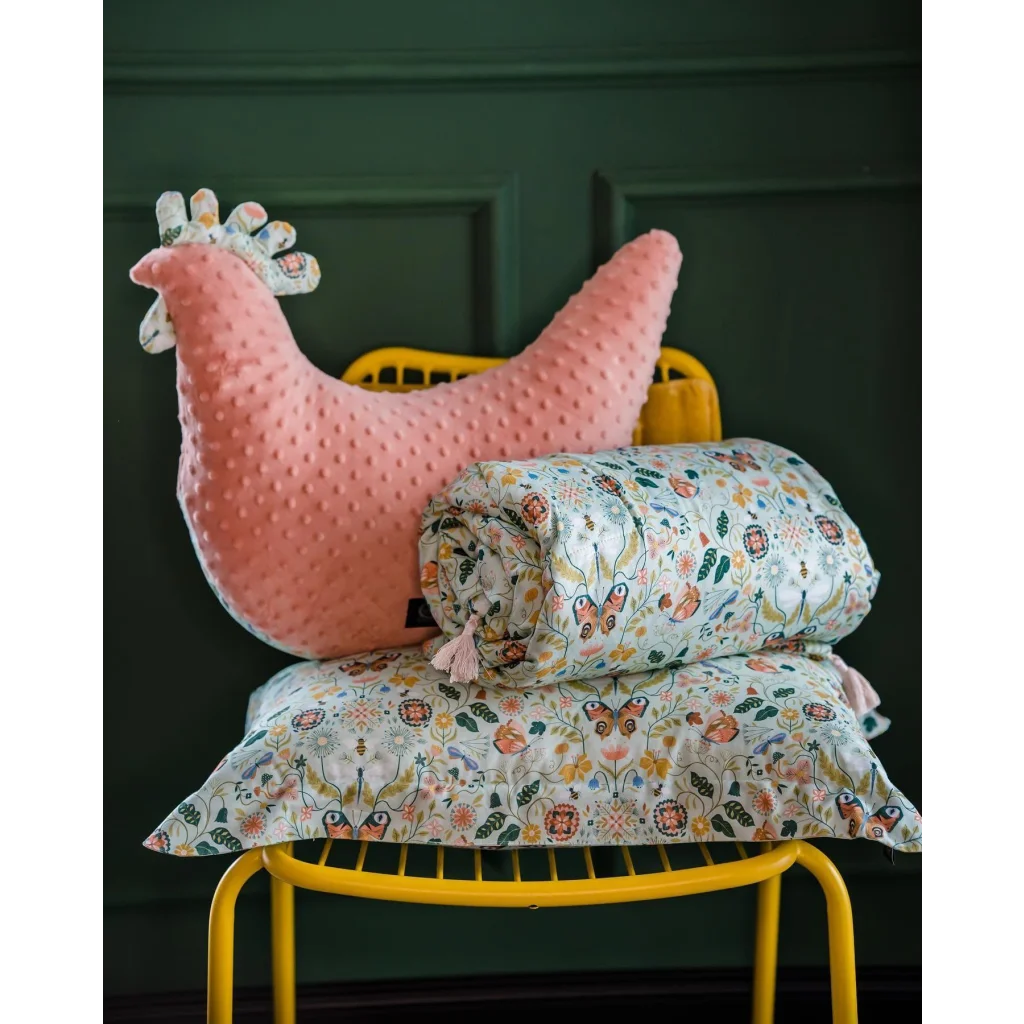La Millou Dana's Hen Pillow SECRET GARDEN | Papaya-1973194228569870337