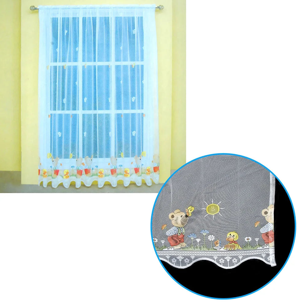 Lace Curtain Kids CuteSheer Teddy Garden One Piece