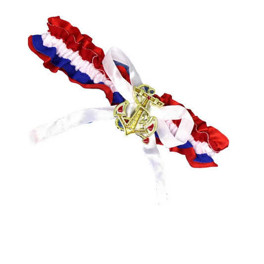 Ladies Navy Sailors Garter Party Costume Wedding Thigh Band
