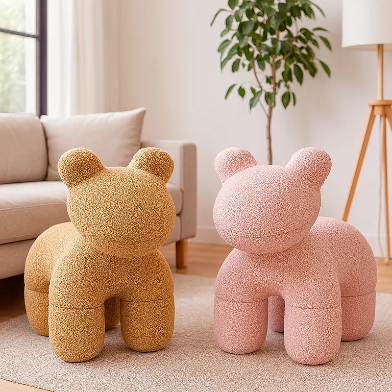 Lamb Stool Chair Brown - Baby & Kids > Kid’s Furniture >