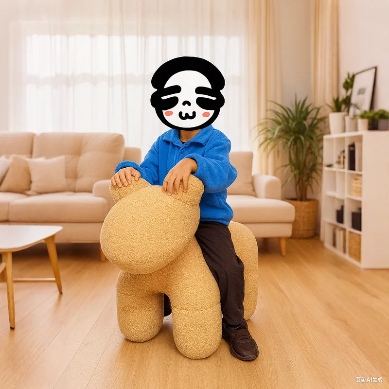 Lamb Stool Chair Brown - Baby & Kids > Kid’s Furniture >