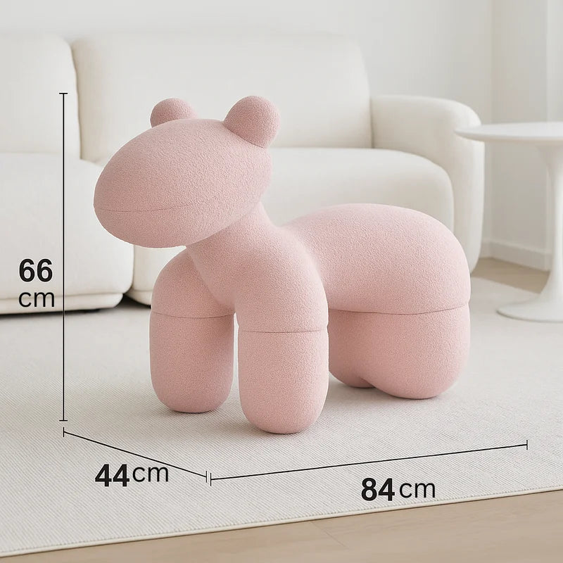 Lamb Stool Chair Pink - Furniture > Bar Stools & Chairs >