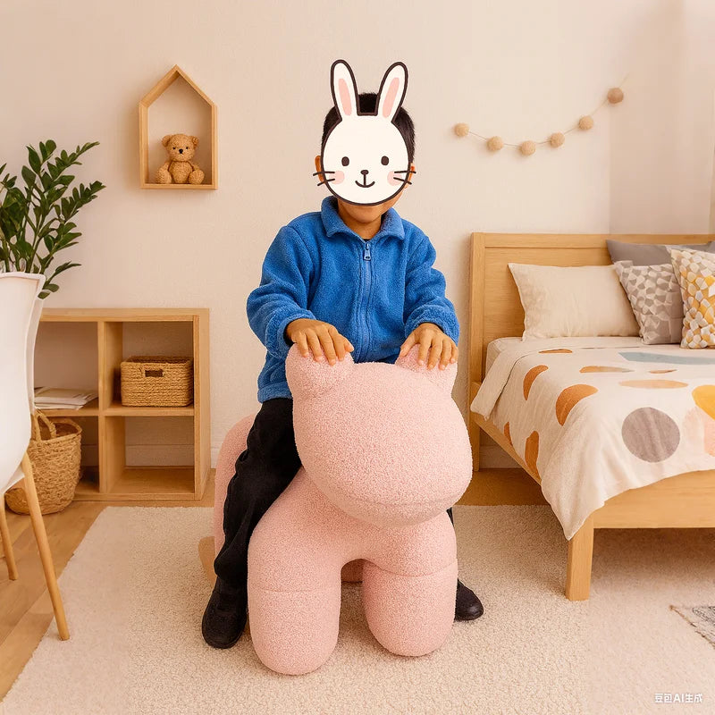 Lamb Stool Chair Pink - Furniture > Bar Stools & Chairs >