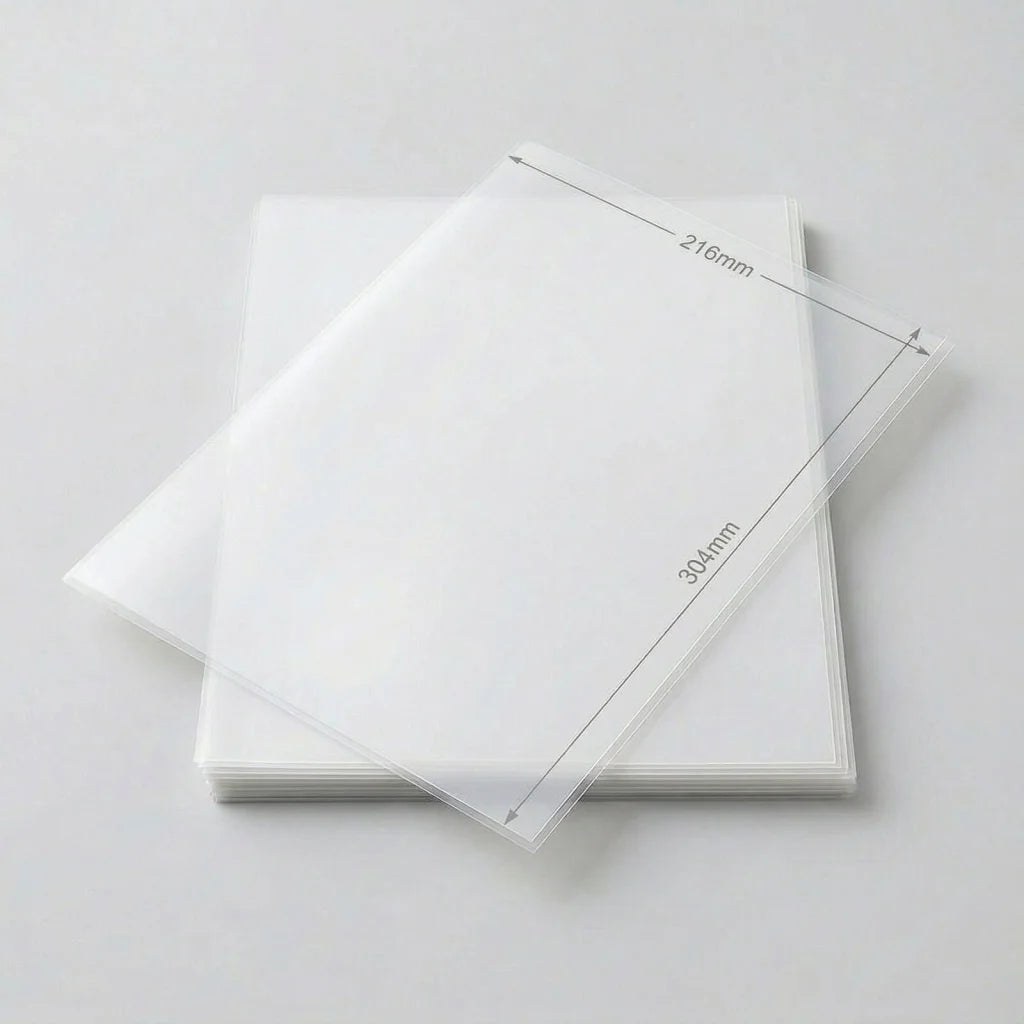 Laminating pouches frame with assembled base supports and lower rails