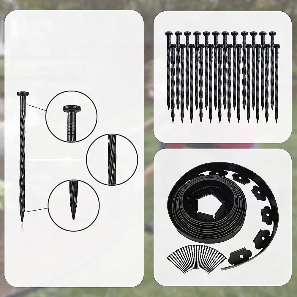 Landscape No-Dig Lawn Garden Edging Kit 10m Flexible