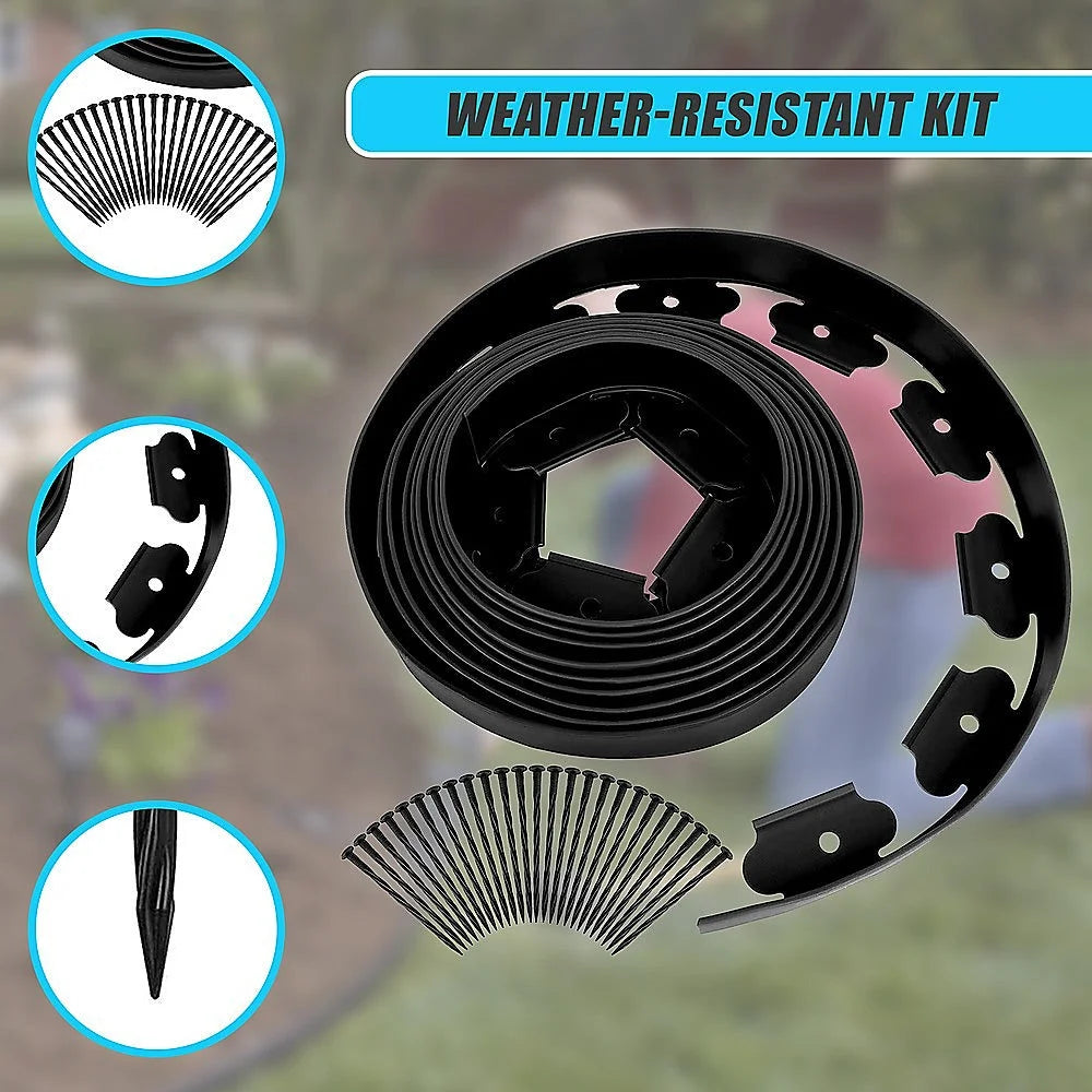 Landscape No-Dig Lawn Garden Edging Kit 10m Flexible