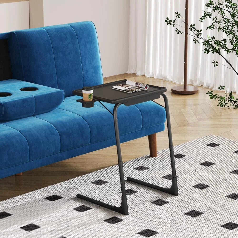 Laptop Desk Foldable Table Adjustable Tray with Removable