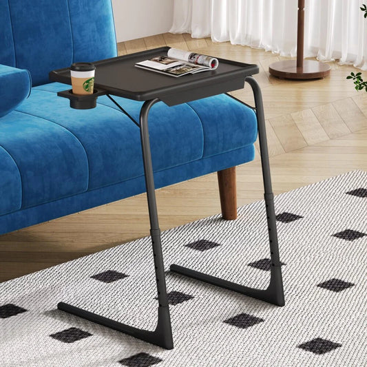 Laptop Desk Foldable Table Adjustable Tray with Removable