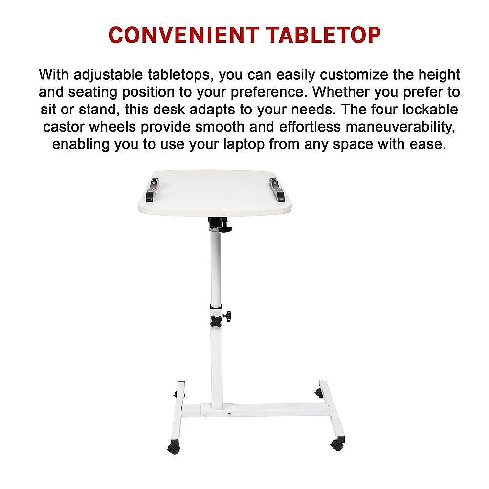 Laptop Desk Portable Mobile Computer Table Stand Adjustable