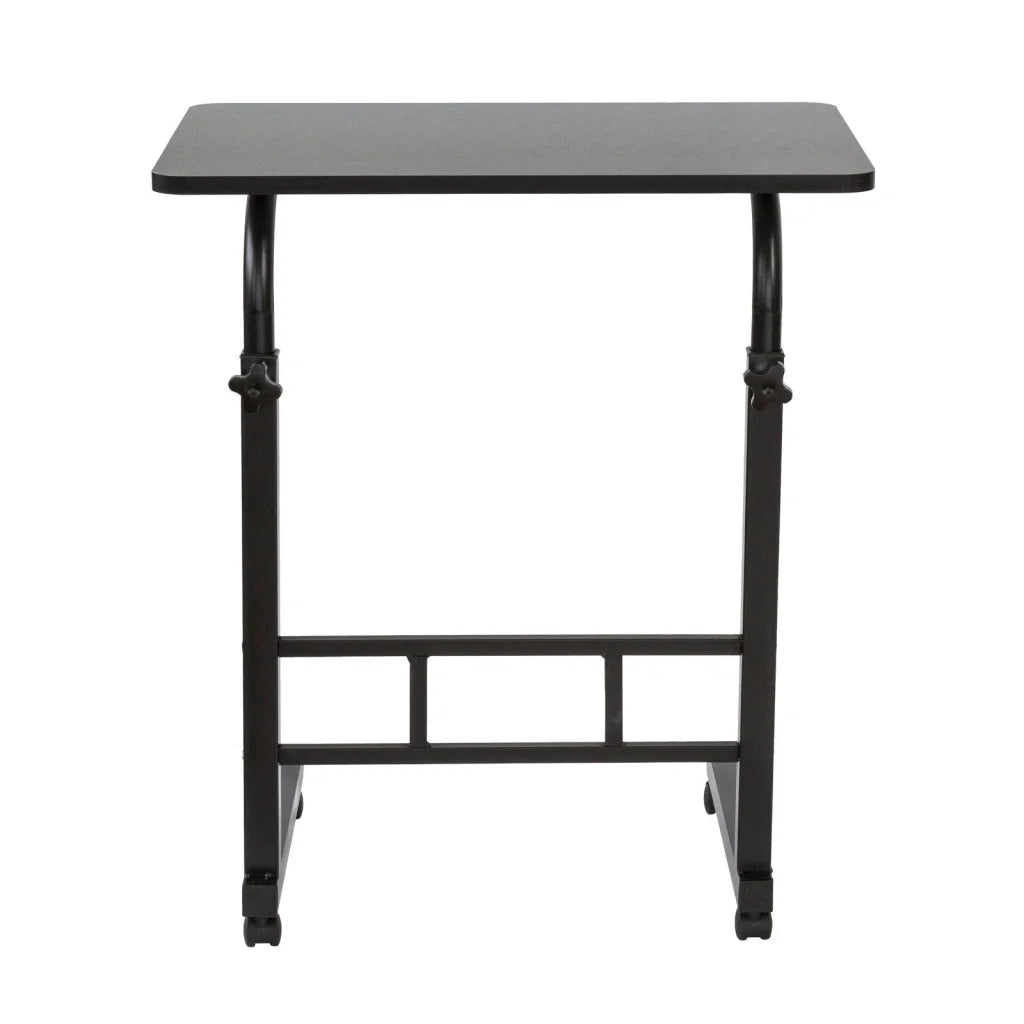 Laptop desk with tabletop and metal support frame