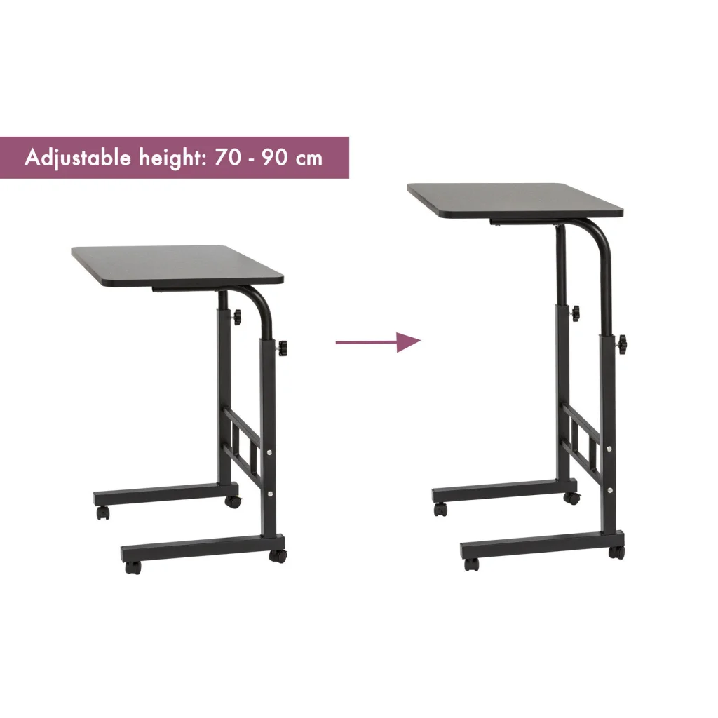 Laptop desk with adjustable worktop and sturdy legs