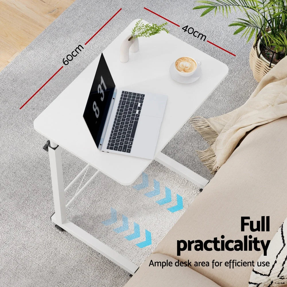 Laptop Table Desk Portable - White - Furniture > Office