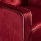 Lara Two Tone Tufted Garnet New Velvet Club Armchair