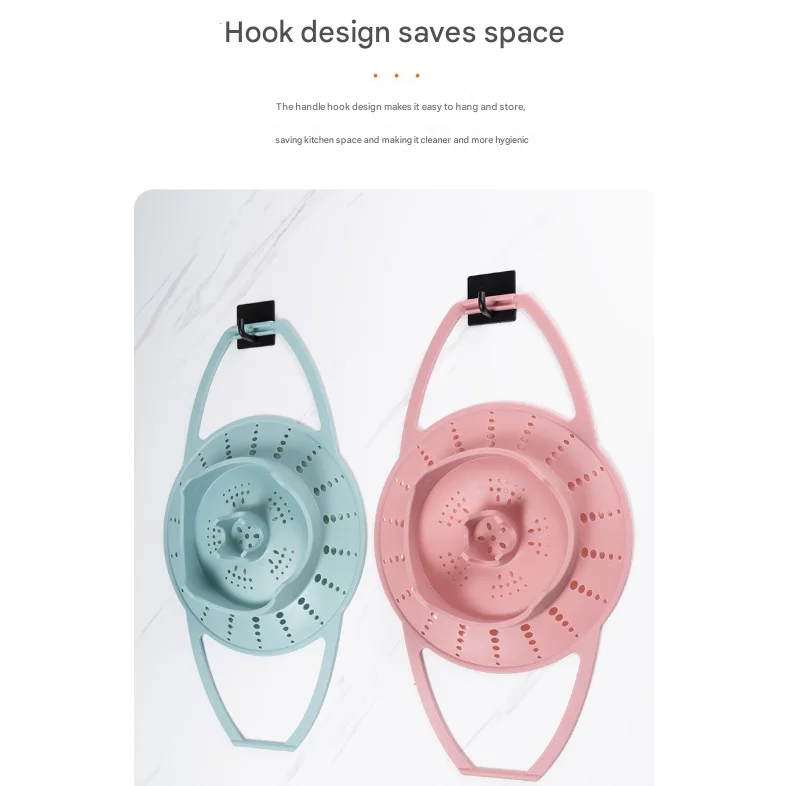 Large Blue Flexible Silicone Steamer Basket