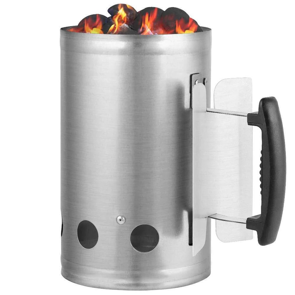 Large Chimney Starter Firewood Quick Rapid Charcoal Lighter