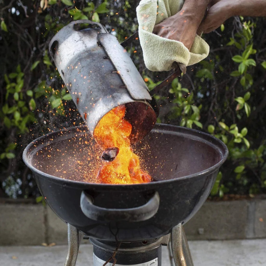 Large Chimney Starter Firewood Quick Rapid Charcoal Lighter