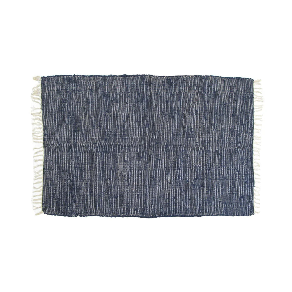 Large Chindi Cotton Handmade Floor Mat with Tassels