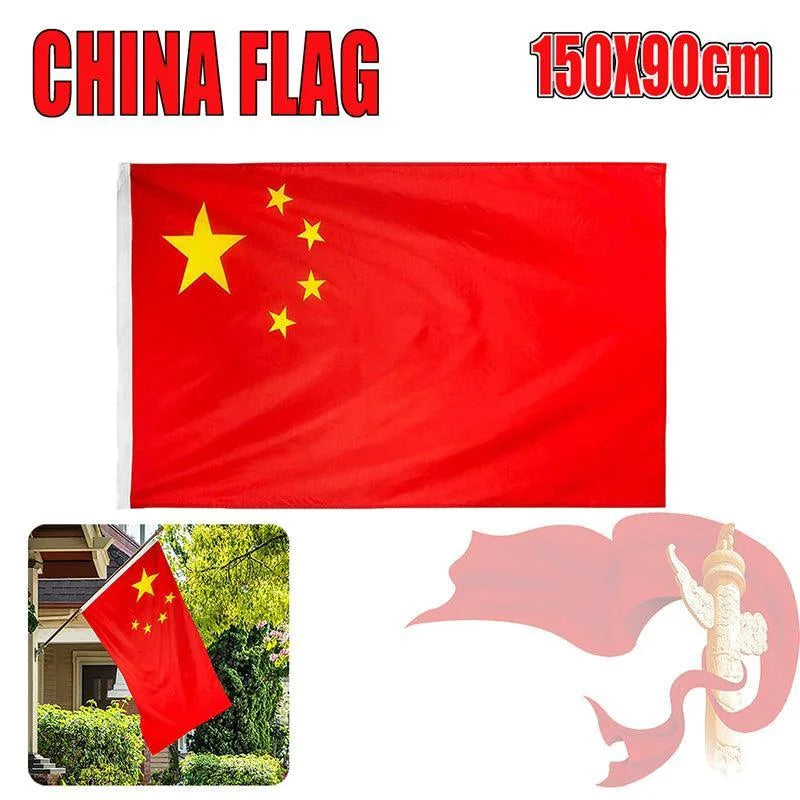 Large Chinese China Flag Heavy Duty Outdoor 90 X 150 cm
