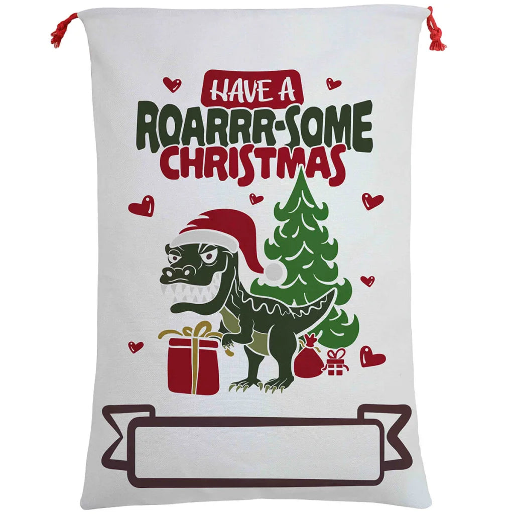 Large Christmas XMAS Hessian Santa Sack Stocking Bag