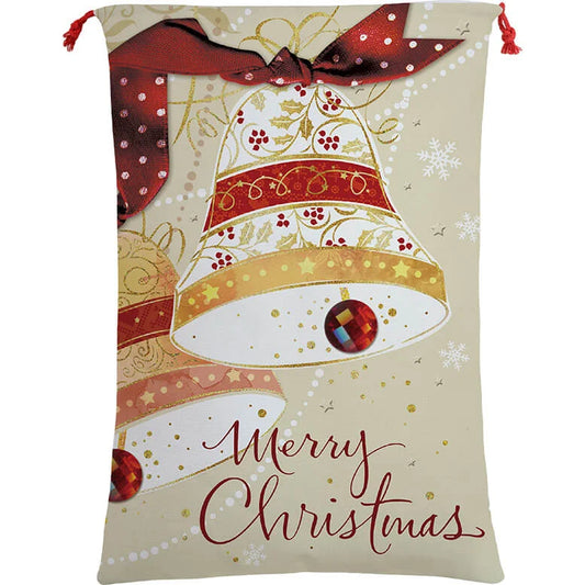 Large Christmas XMAS Hessian Santa Sack Stocking Bag