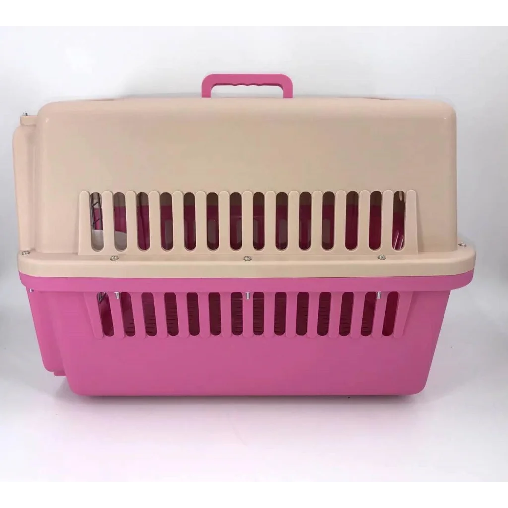 Large Dog Cat Crate Pet Carrier Airline Rabbit Cage Tray