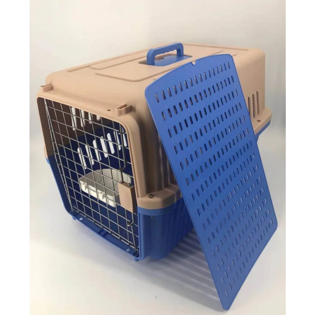 Large Dog Cat Crate Pet Carrier Rabbit Airline Cage Tray