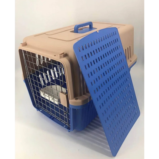 Large Dog Cat Crate Pet Carrier Rabbit Airline Cage Tray