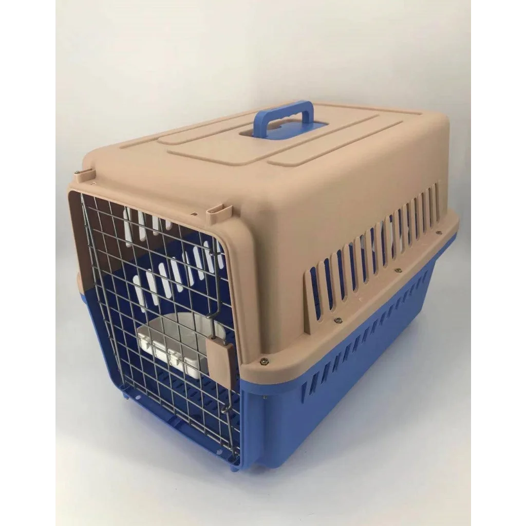 Large Dog Cat Crate Pet Carrier Rabbit Airline Cage Tray