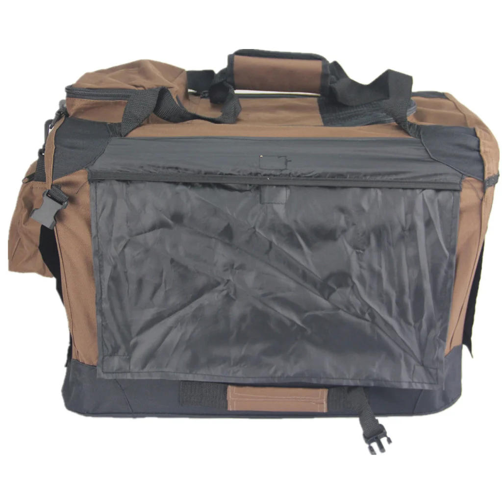 Large Foldable Pet Dog Puppy Soft Crate with Curtain