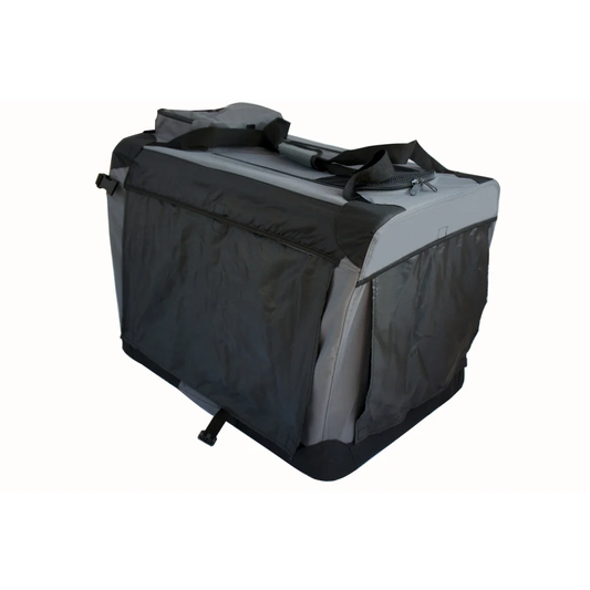 Large Foldable Soft Dog Cat Puppy Crate Bag with Curtain