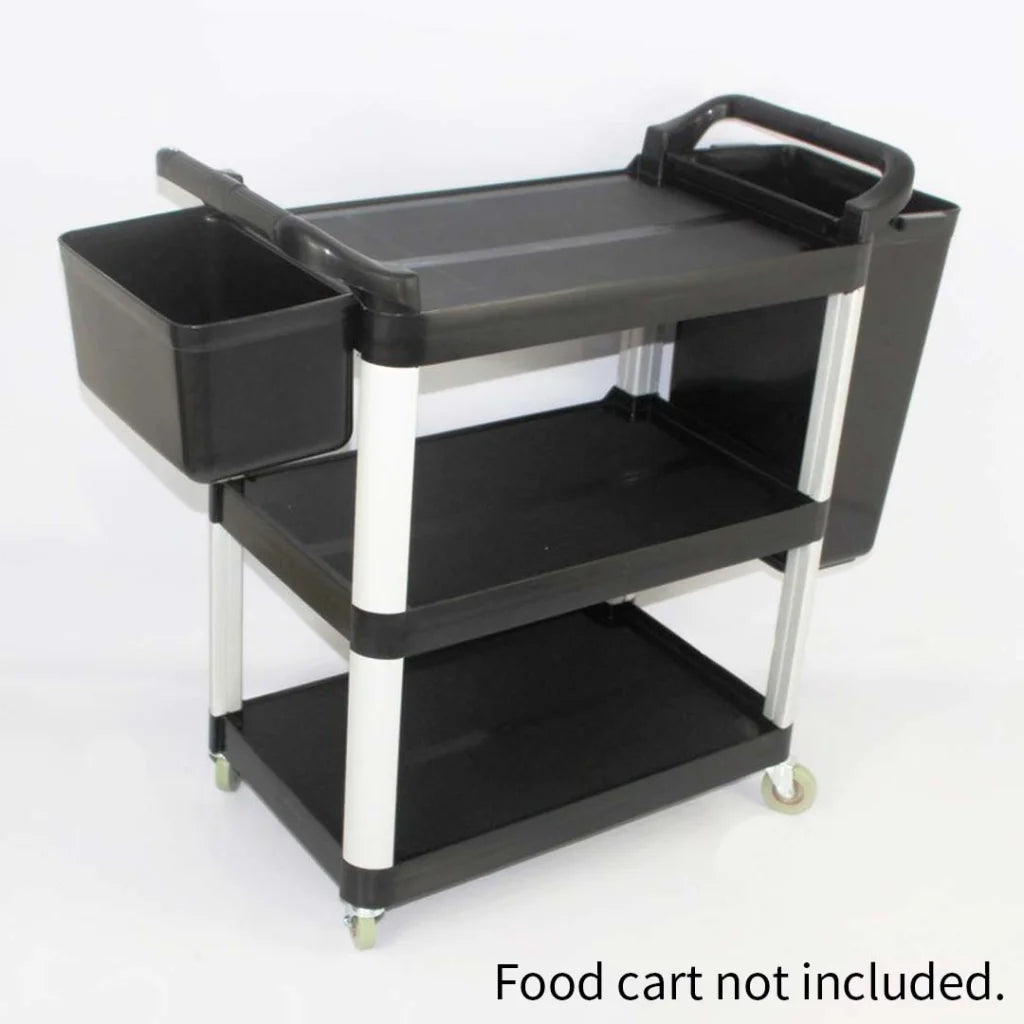 Large Food Trolley Utility Cart Waste Storage Bin - Premium