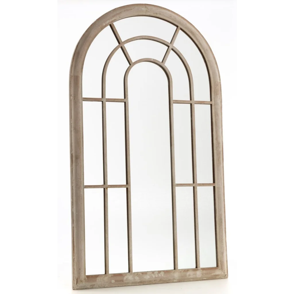 Large Garden Arched Window Mirror