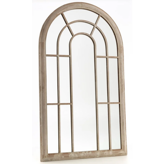 Large Garden Arched Window Mirror
