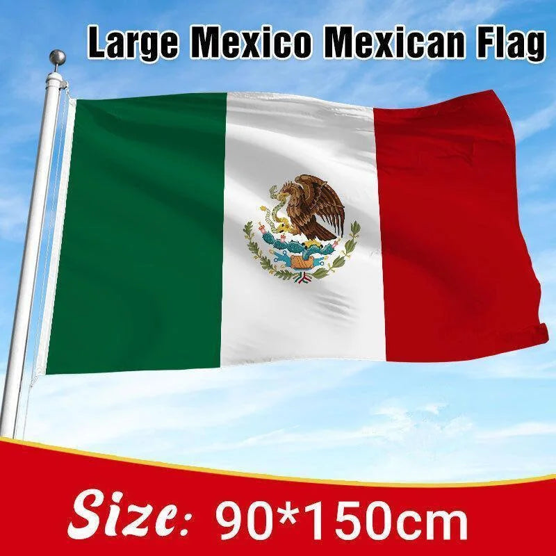 Large Mexico Mexican Flag Heavy Duty