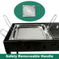 Large outdoor bbq with barbecue grill tools